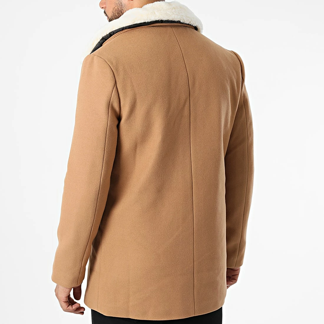 Bon marché 🌟 Manteau Col Fourrure 8832 Camel de Uniplay 😍 6 Bon marché 🌟 Manteau Col Fourrure 8832 Camel de Uniplay 😍 – Image 4