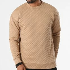 De gros 🛒 Sweat Crewneck UY914 Camel de Uniplay 💯 -Uniplay Soldes uniplay 332749 UY914 CAMEL 20220816T143229 03