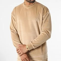 Remise ✨ Ensemble Sweat Crewneck Et Pantalon Jogging UY916 Camel Clair de Uniplay 🧨 -Uniplay Soldes uniplay 332753 UY916 CAMEL 20220816T145203 03