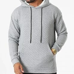 Budget ✔️ Sweat Capuche UY913 Gris Chiné de Uniplay 😀 -Uniplay Soldes uniplay 332788 UY913 GREY 20220816T143440 03