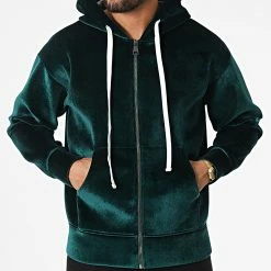 Remise ⌛ Sweat Zippé Capuche UY894 Vert de Uniplay 🥰 -Uniplay Soldes uniplay 332798 UY894 GREEN FOREST 20220816T143752 03