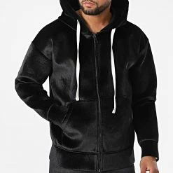 Meilleure affaire ⌛ Sweat Zippé Capuche UY894 Noir de Uniplay 😉 -Uniplay Soldes uniplay 332802 UY894 BLACK 20220816T135011 03