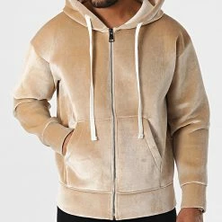 Nouveau ✔️ Sweat Zippé Capuche UY894 Beige de Uniplay 🧨 -Uniplay Soldes uniplay 332804 UY894 BEIGE 20220816T124016 03