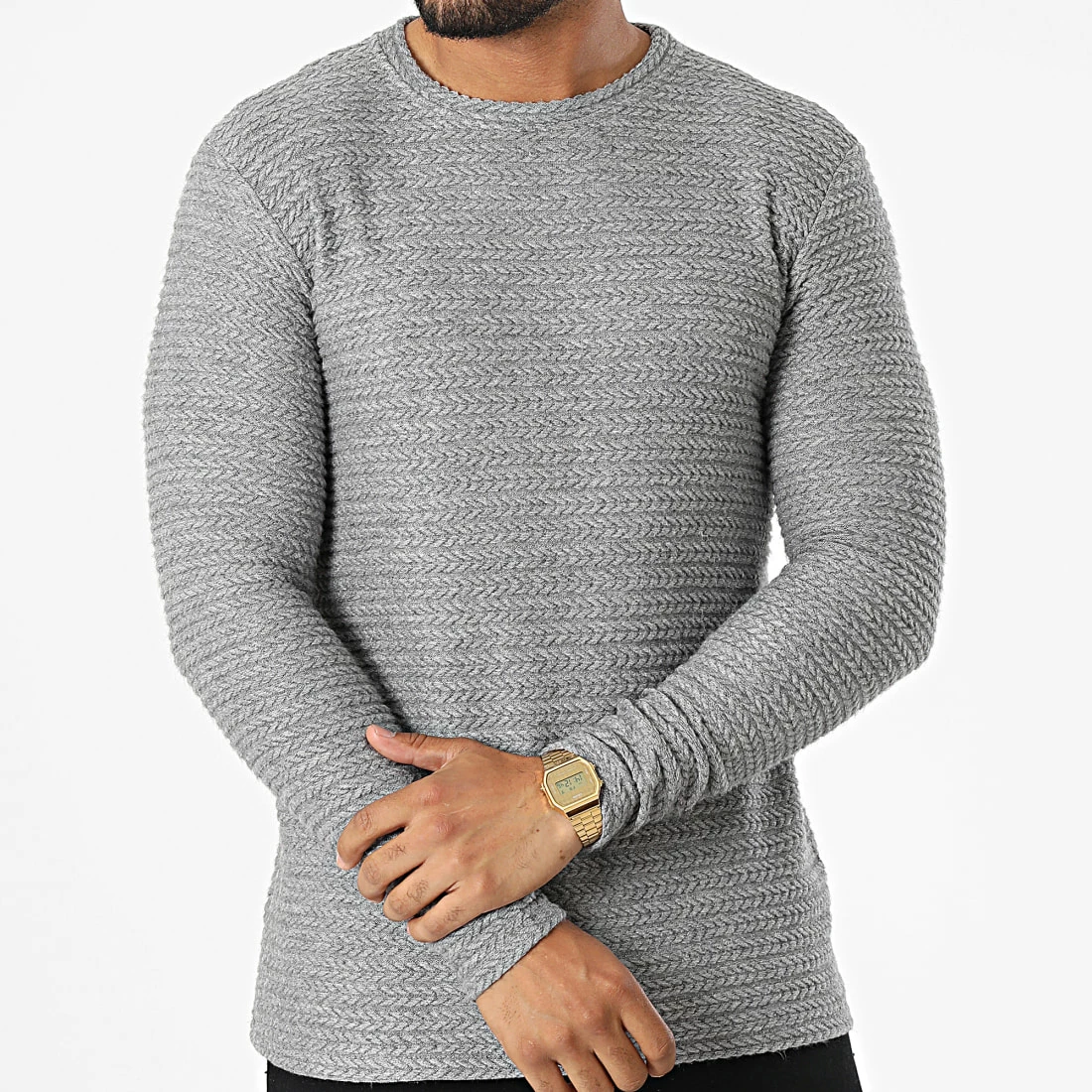 Vente flash 🔥 Pull UY915 Gris de Uniplay ✔️ 5 Vente flash 🔥 Pull UY915 Gris de Uniplay ✔️ – Image 3