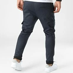 Bon marché 😍 Pantalon Cargo UPP75 Bleu Marine Chiné de Uniplay 😉 -Uniplay Soldes uniplay 332821 UPP75 BLUE 20220817T160047 04