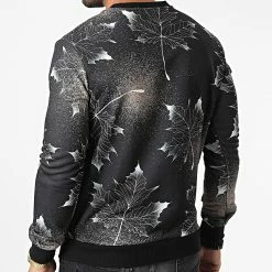 Bon marché 🎁 Sweat Crewneck UY901 Noir Floral de Uniplay ✨ -Uniplay Soldes uniplay 332849 UY901 BLACK 20220819T143828 04