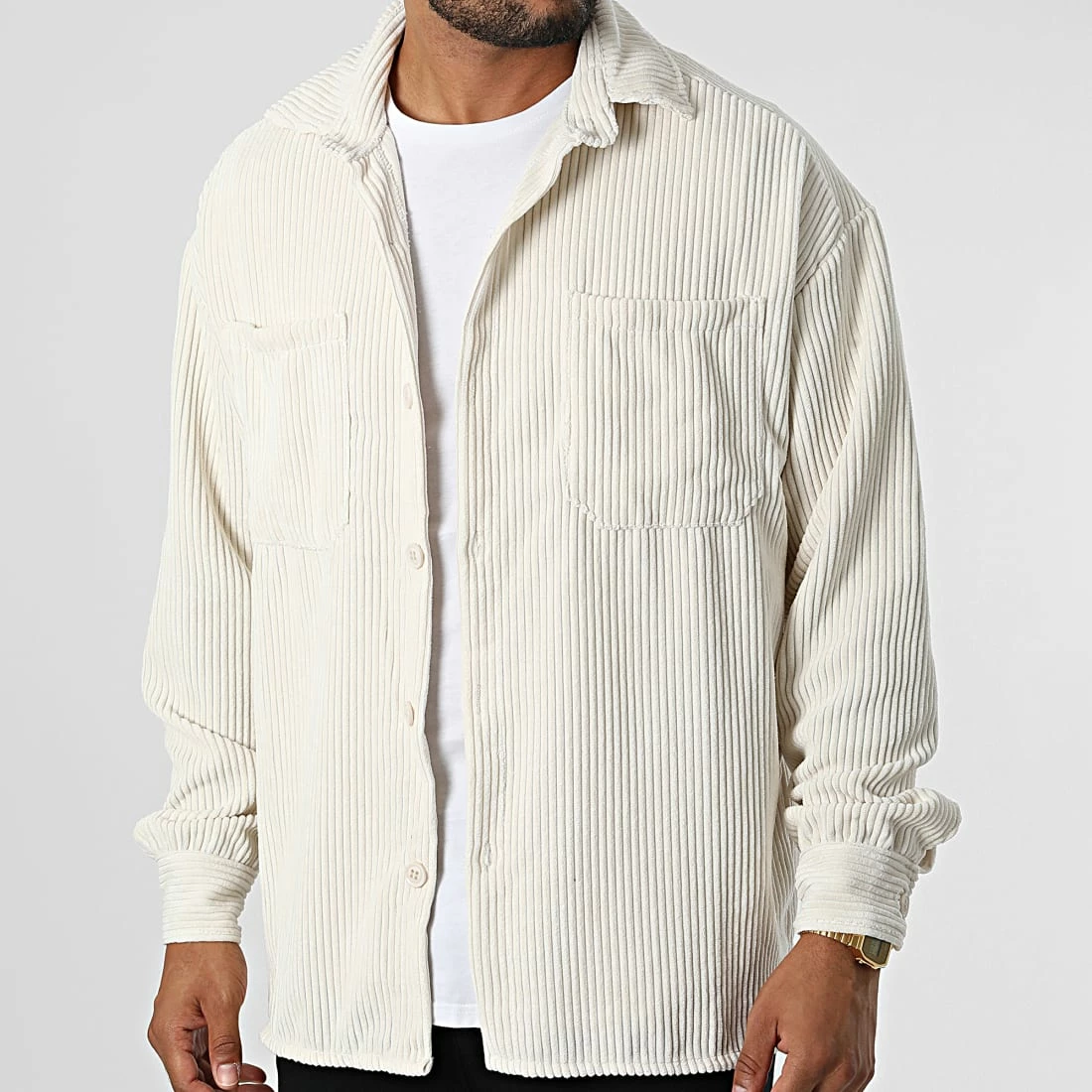 Bon marché 🎉 Surchemise UY907 Beige de Uniplay ⌛ 3 Bon marché 🎉 Surchemise UY907 Beige de Uniplay ⌛