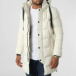 Tout neuf 🎁 Parka Capuche T99316 Beige Clair de Uniplay 🤩 -Uniplay Soldes uniplay 332895 UP T99316 WHITE 20220818T155238 03