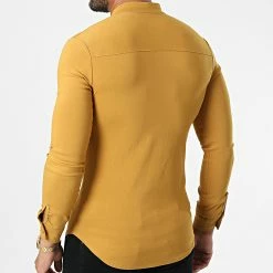 Meilleure affaire 💯 Chemise Manches Longues UY906 Jaune Moutarde de Uniplay 😉 -Uniplay Soldes uniplay 332899 UY906 CAMEL 20220817T160634 04