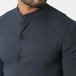 Sortie ✔️ Chemise Manches Longues UY906 Bleu Marine de Uniplay ✔️ -Uniplay Soldes uniplay 332902 UY906 BLUE 20220817T160616 02