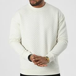 Vente flash 👏 Sweat Crewneck UY914 Beige Clair de Uniplay 👍 -Uniplay Soldes uniplay 332904 UY914 WHITE 20220818T154700 03