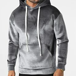 Grosses soldes 👏 Sweat Capuche UY895 Gris de Uniplay ⌛