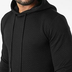 Tout neuf 🧨 Sweat Capuche UY924 Noir de Uniplay ⭐ -Uniplay Soldes uniplay 332935 UY924 BLACK 20220817T160753 02
