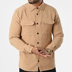 Promo 🔔 Chemise Manches Longues SH-46 Camel de Uniplay 💯