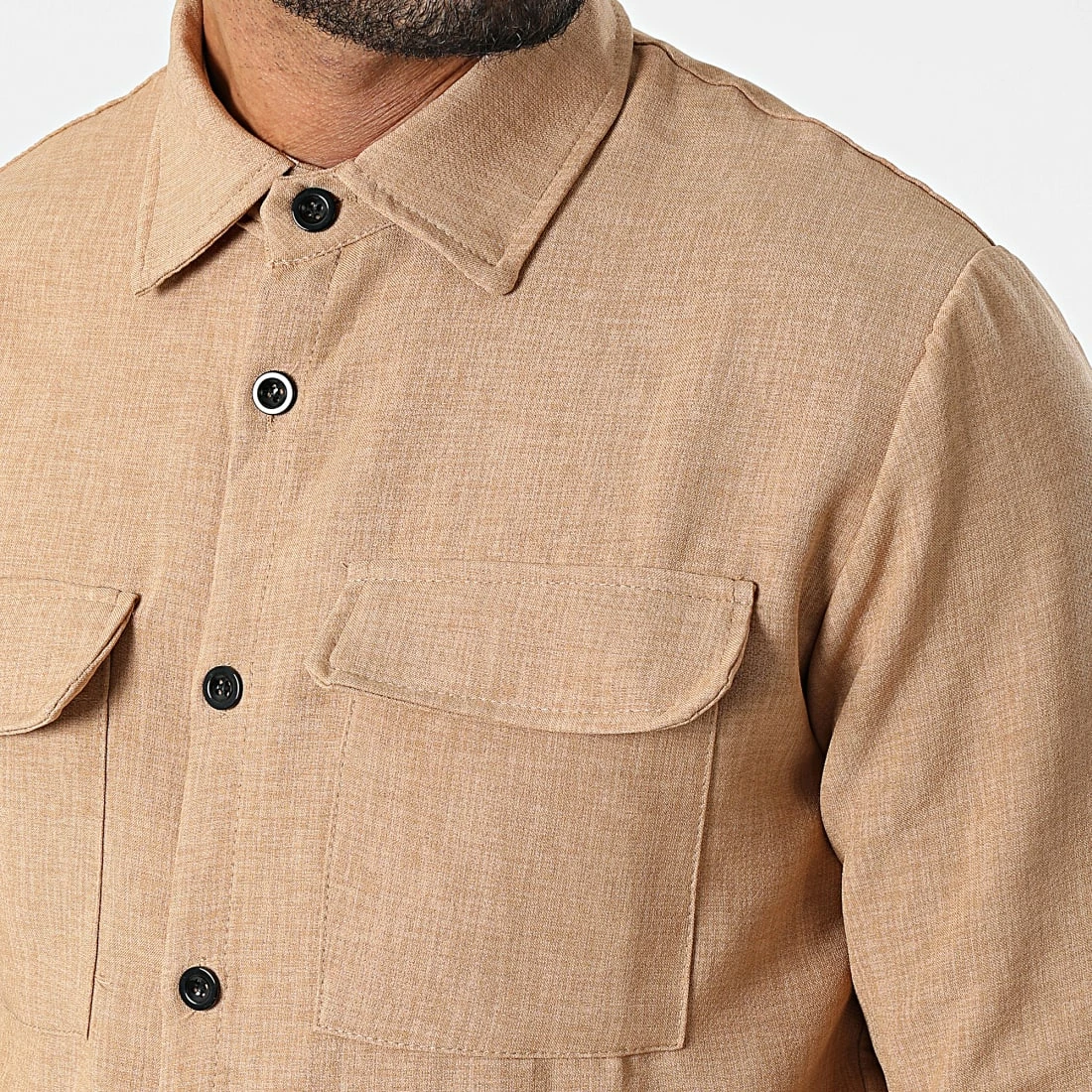 Promo 🔔 Chemise Manches Longues SH-46 Camel de Uniplay 💯 4 Promo 🔔 Chemise Manches Longues SH-46 Camel de Uniplay 💯 – Image 2