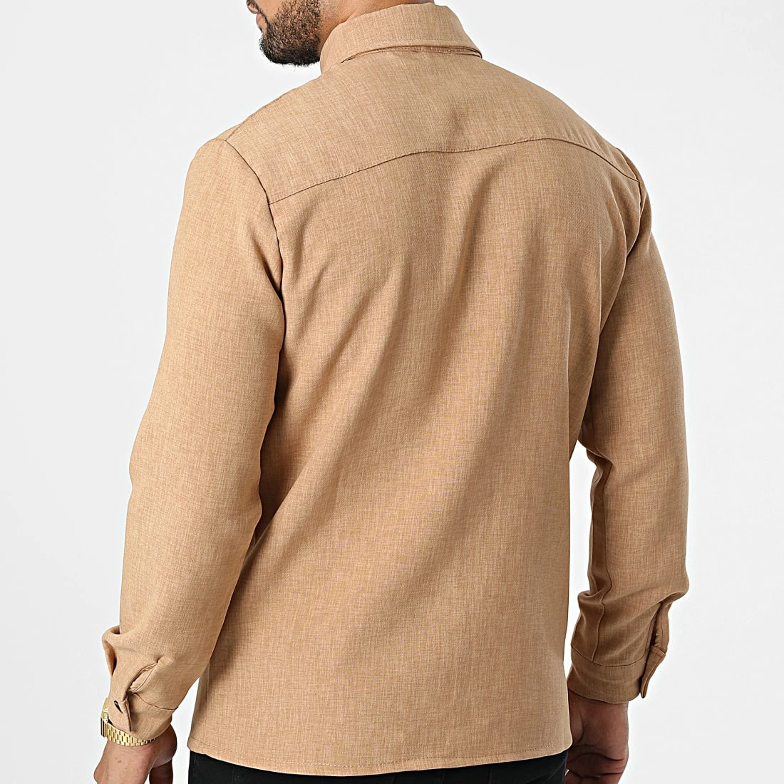 Promo 🔔 Chemise Manches Longues SH-46 Camel de Uniplay 💯 6 Promo 🔔 Chemise Manches Longues SH-46 Camel de Uniplay 💯 – Image 4