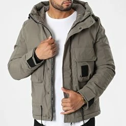 Coupon 😍 Parka Capuche 9932 Vert Kaki de Uniplay 🤩