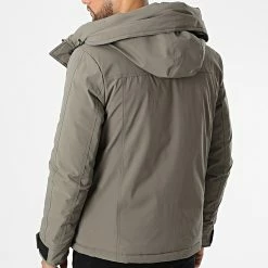 Coupon 😍 Parka Capuche 9932 Vert Kaki de Uniplay 🤩 -Uniplay Soldes uniplay 332941 UP T9932 KHAKI 20220818T155223 04