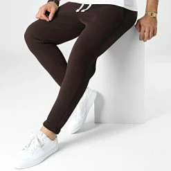 Budget 🧨 Pantalon Jogging UPP76 Marron de Uniplay 🤩 -Uniplay Soldes uniplay 332963 UPP76 BROWN 20220816T155011 03