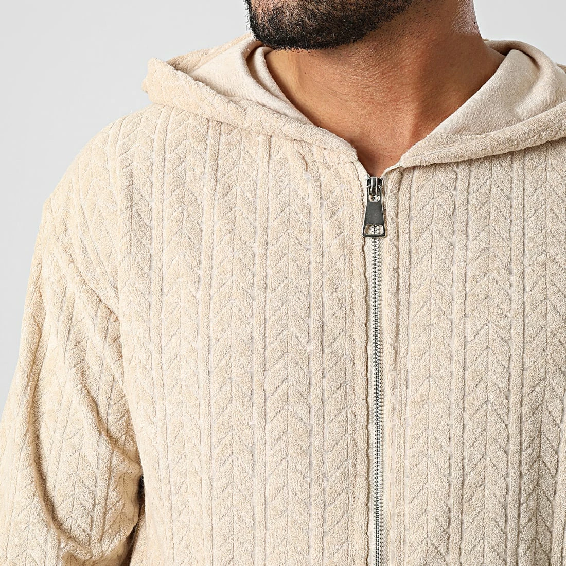 Le moins cher 👏 Ensemble Sweat Zippé Capuche Et Pantalon Jogging SH-42 Beige de Uniplay 🥰 4 Le moins cher 👏 Ensemble Sweat Zippé Capuche Et Pantalon Jogging SH-42 Beige de Uniplay 🥰 – Image 2