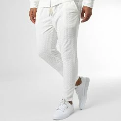 Remise 🔔 Ensemble Sweat Zippé Capuche Et Pantalon Jogging SH-42 Blanc de Uniplay 😍 -Uniplay Soldes uniplay 332967 SH 42 WHITE 20220818T154433 04