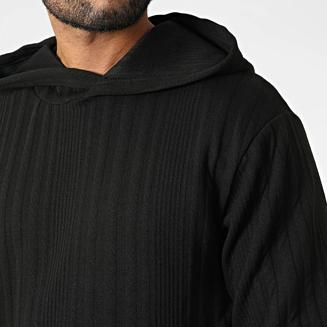 Bon marché 😉 Ensemble Sweat Capuche Et Pantalon Jogging SH-44 Noir de Uniplay 🎁 4 Bon marché 😉 Ensemble Sweat Capuche Et Pantalon Jogging SH-44 Noir de Uniplay 🎁 – Image 2