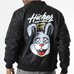 Tout neuf 🌟 Veste Bomber T8828 Noir de Uniplay ✔️ -Uniplay Soldes uniplay 338617 UP T8828 BLACK 20220926T155738 04