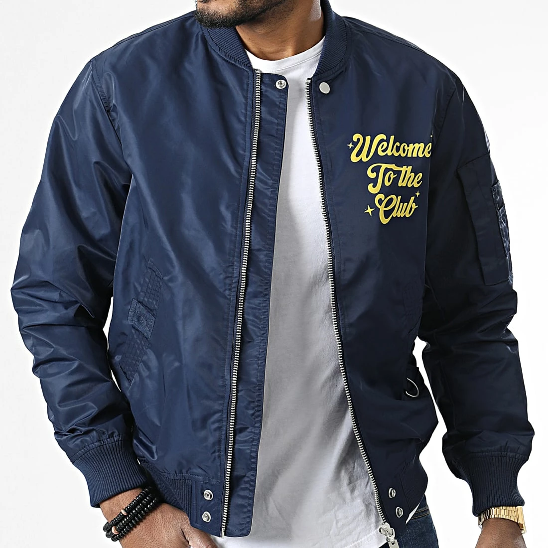 Meilleur prix 🥰 Veste Bomber T8828 Bleu Marine de Uniplay 😉 5 Meilleur prix 🥰 Veste Bomber T8828 Bleu Marine de Uniplay 😉 – Image 3