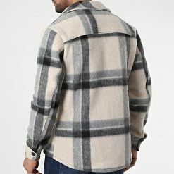 De gros 🛒 Surchemise A Carreaux UY911 Beige Gris de Uniplay 🧨 -Uniplay Soldes uniplay 338628 UY911 BLACK 20220926T151832 04