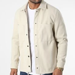 Meilleure vente 🎉 Surchemise UP-T968 Beige de Uniplay 😀 -Uniplay Soldes uniplay 338689 UP T968 BEIGE 20220926T151814 03