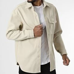 Nouveau 😀 Surchemise T969 Beige de Uniplay ✔️ -Uniplay Soldes uniplay 338696 UP T969 BEIGE 20220923T155647 03