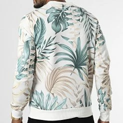 Meilleur prix 🧨 Sweat Crewneck UY917 Beige Floral de Uniplay ⌛ -Uniplay Soldes uniplay 338748 UY917 BEIGE 20220923T155120 04