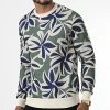 Nouveau 🥰 Sweat Crewneck UY918 Vert Kaki Floral de Uniplay 😍 -Uniplay Soldes uniplay 338750 UY918 KHAKI 20220923T155023 01