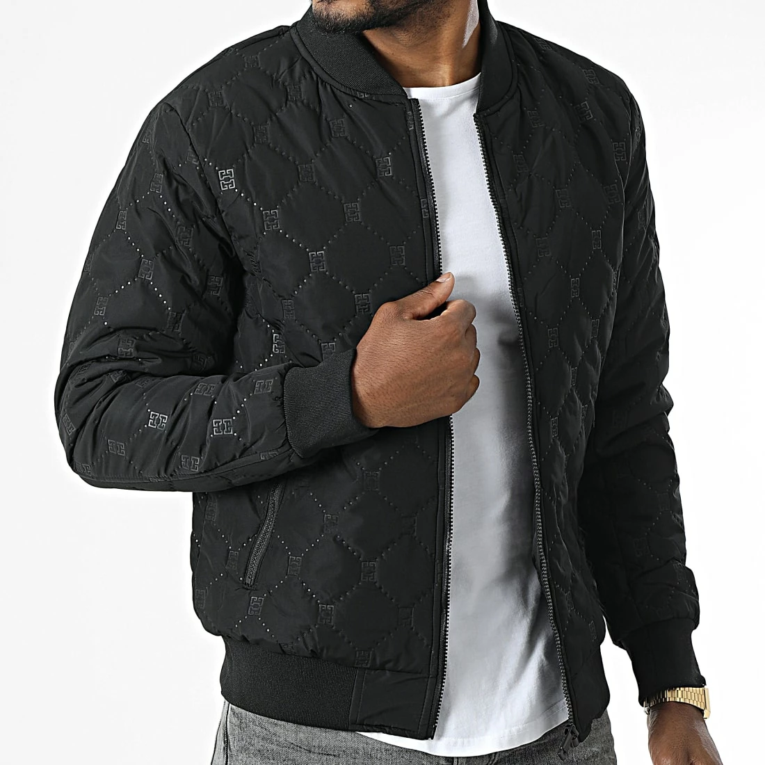 Nouveau 😉 Veste Bomber T3A51 Noir de Uniplay 🔥 5 Nouveau 😉 Veste Bomber T3A51 Noir de Uniplay 🔥 – Image 3