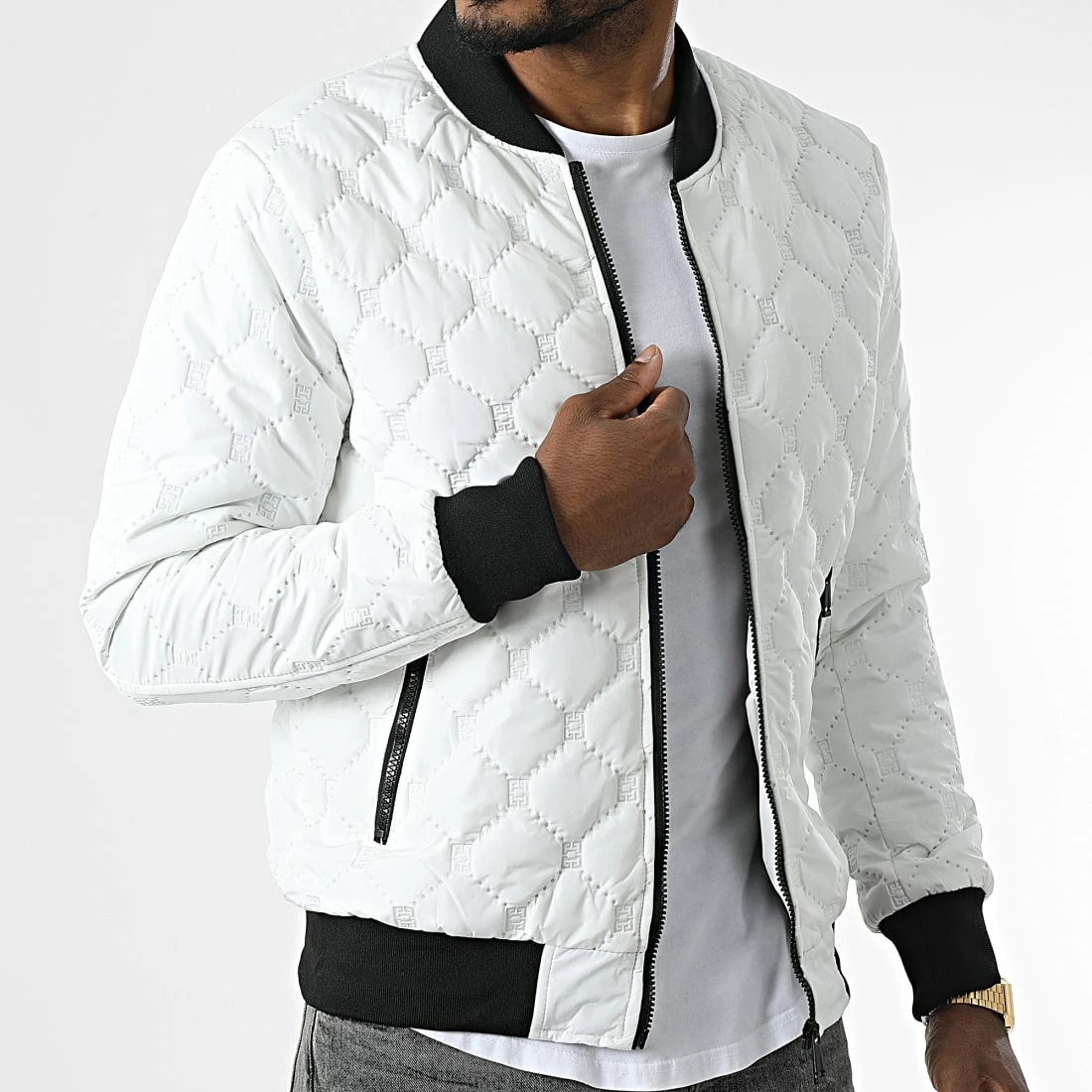 Meilleur prix 👍 Veste Bomber T3A51 Blanc de Uniplay 👍 5 Meilleur prix 👍 Veste Bomber T3A51 Blanc de Uniplay 👍 – Image 3