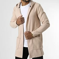 Nouveau ⌛ Gilet Capuche UY927 Beige de Uniplay 🥰