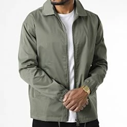 Meilleur prix 🎁 Veste Zippée T970 Vert Kaki de Uniplay 🥰 -Uniplay Soldes uniplay 338769 UP T970 KHAKI 20220923T155902 03