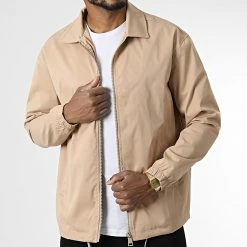 Remise 👏 Veste Zippée T970 Beige de Uniplay 😀
