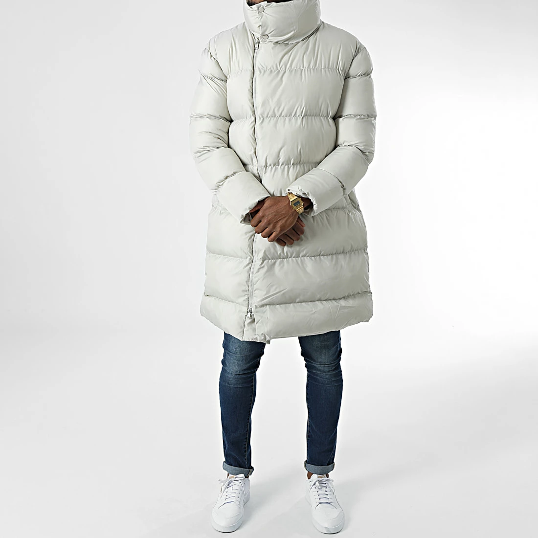 Nouveau 😉 Doudoune Longue VS-J10 Beige de Uniplay 😍 5 Nouveau 😉 Doudoune Longue VS-J10 Beige de Uniplay 😍 – Image 3