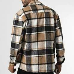 Meilleure affaire ✨ Surchemise A Carreaux C152 Camel Noir de Uniplay ✨ -Uniplay Soldes uniplay 338806 UP C152 BROWN 20220923T155722 04