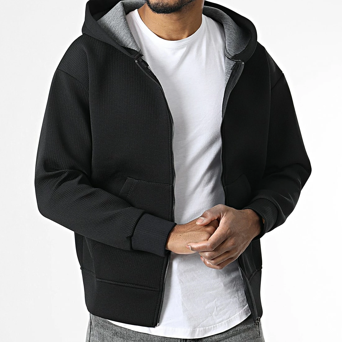 Top 10 😀 Veste Zippée Capuche UY903 Noir de Uniplay 🔔 5 Top 10 😀 Veste Zippée Capuche UY903 Noir de Uniplay 🔔 – Image 3