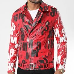Meilleure vente 😍 Veste Biker SH-40 Rouge de Uniplay 🎉