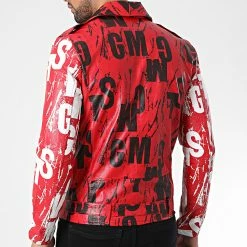 Meilleure vente 😍 Veste Biker SH-40 Rouge de Uniplay 🎉 -Uniplay Soldes uniplay 338835 SH 40 RUBY RED 20220923T154836 04