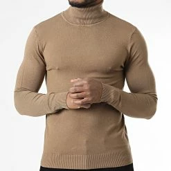 Nouveau 🧨 Pull Col Roulé CR-088 Camel de Uniplay ❤️ -Uniplay Soldes uniplay 338836 CR 088 CAMEL 20220927T150620 03