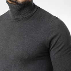 Meilleure vente 🥰 Pull Col Roulé CR-088 Gris Anthracite de Uniplay 🎁 -Uniplay Soldes uniplay 338837 CR 088 DK GREY 20220927T150843 02