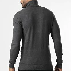 Meilleure vente 🥰 Pull Col Roulé CR-088 Gris Anthracite de Uniplay 🎁 -Uniplay Soldes uniplay 338837 CR 088 DK GREY 20220927T150845 04