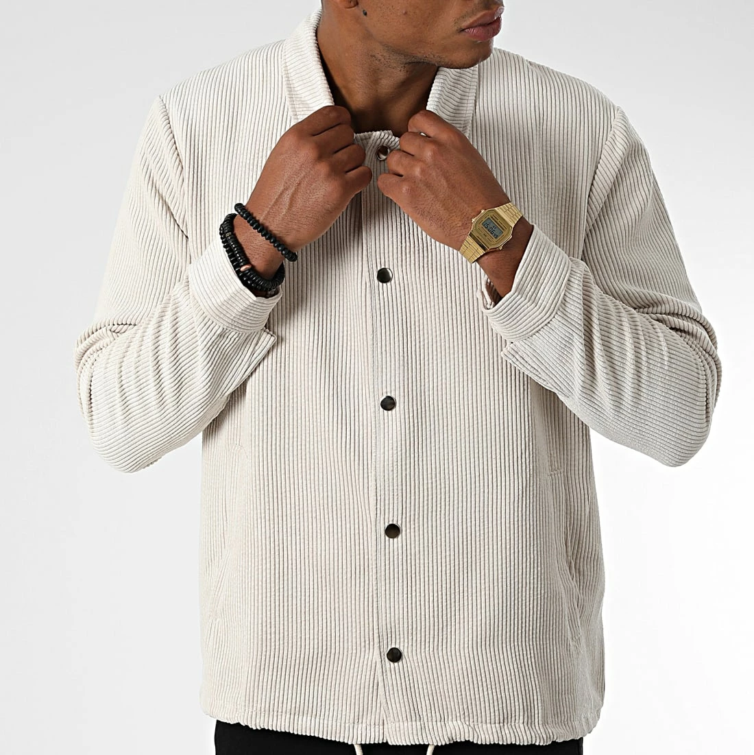 De gros 🧨 Surchemise 22029 Beige de Uniplay 🔥 5 De gros 🧨 Surchemise 22029 Beige de Uniplay 🔥 – Image 3