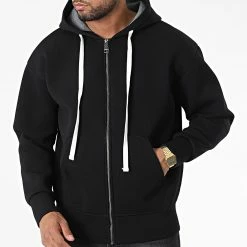 Promo 🔥 Veste Zippée Capuche UY912 Noir de Uniplay 🥰 -Uniplay Soldes uniplay 338871 UY912 BLACK 20220926T152555 03