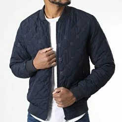 Bon marché 👏 Veste Bomber T3A51 Bleu Marine de Uniplay ⌛