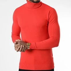 Promo 🧨 Pull Col Roulé CR-088 Orange de Uniplay 😍 -Uniplay Soldes uniplay 338878 CR 088 ORANGE 20220927T150738 03